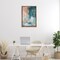 Stupell Industries Teal Green Gold Abstract Floater Framed Canvas Wall Art Design by Gina Kelly